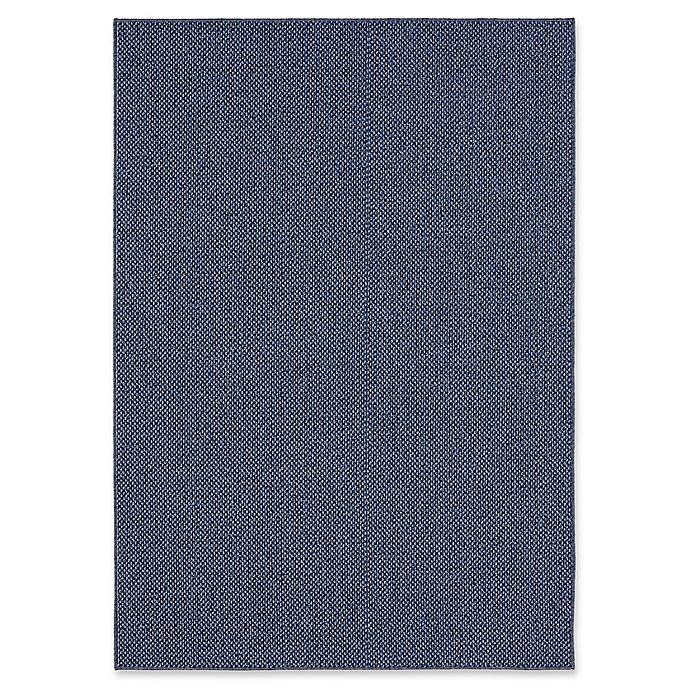 slide 1 of 4, Mohawk Home Back to College Lockstitch Area Rug - Blue, 5 ft x 7 ft