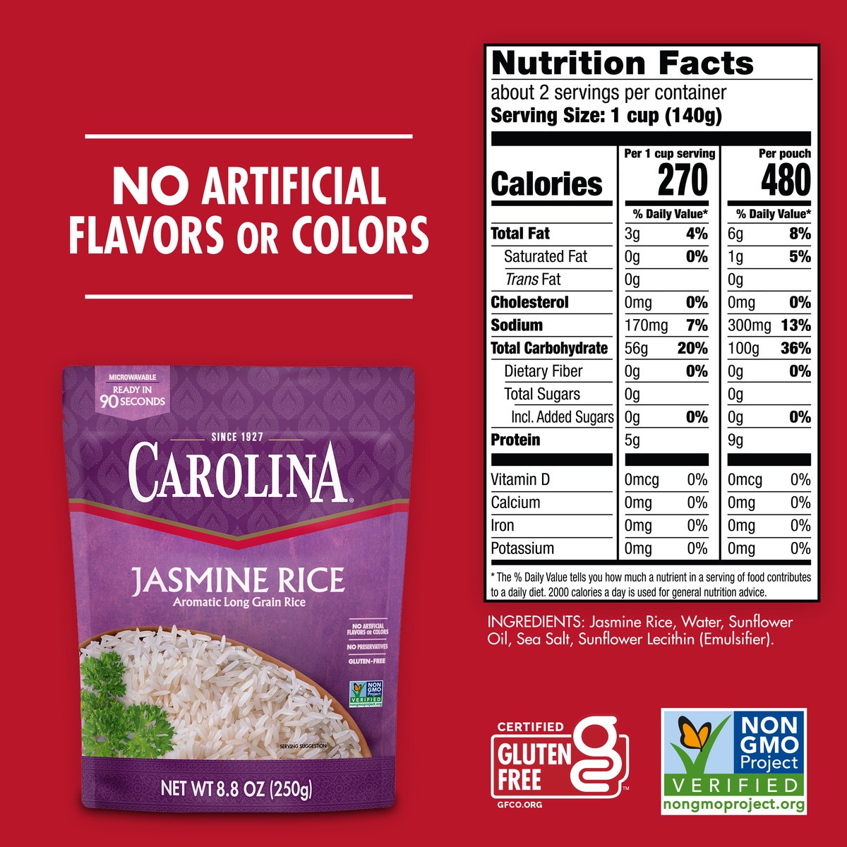 slide 7 of 9, Carolina Jasmine Rice - 8.8 oz, 8.8 oz