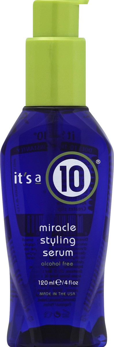 slide 3 of 3, It's a 10 Alcohol Free Miracle Styling Serum 4 fl oz, 4 fl oz