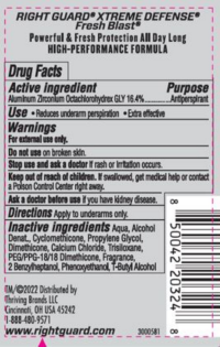 slide 5 of 10, Right Guard Xtreme Defense Men’s Fresh Blast 72-Hour Gel Deodorant and Antiperspirant for Men, 4 oz