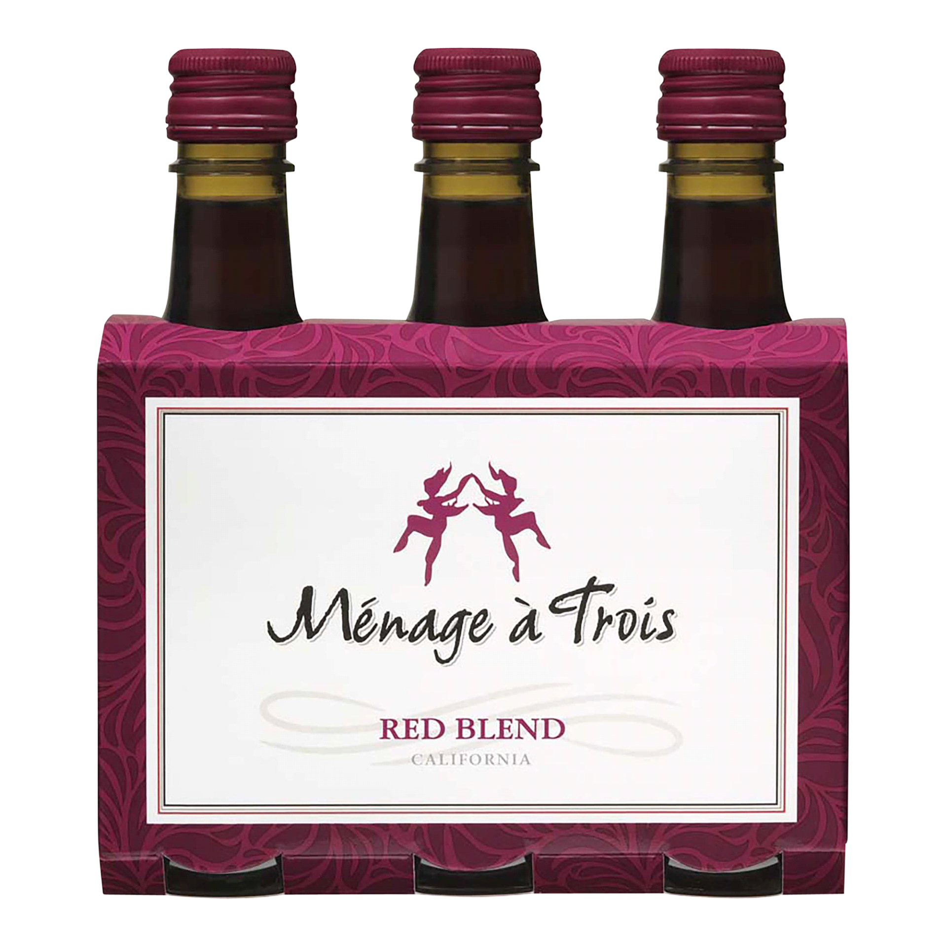 slide 1 of 1, Menage A Trois Red Blend, 187 ml, 3 ct