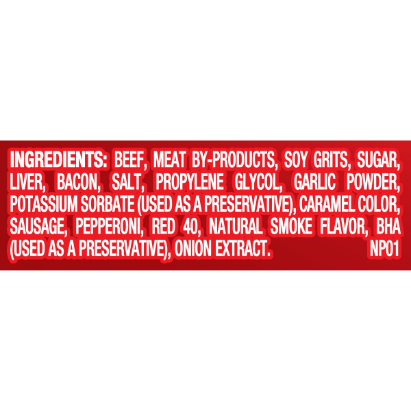 slide 17 of 19, Pup-Peroni Triple Meat Lovers with Bacon, Sausage & Pepperoni Flavor Dog Snacks, 5.6-Ounce, 5.6 oz