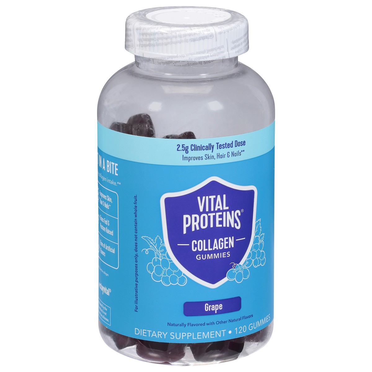 slide 9 of 9, Vital Proteins Grape Collagen 120 Gummies, 1 ct