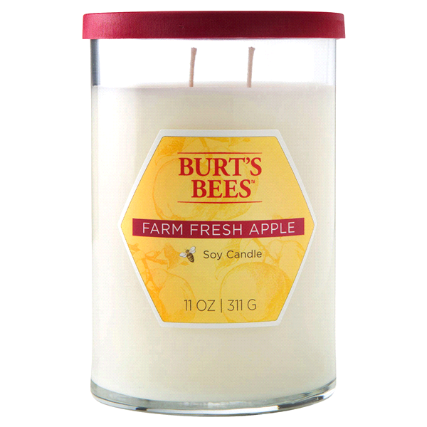 slide 1 of 1, Burt's BeesFarm Fresh Apple Candle, 11 oz