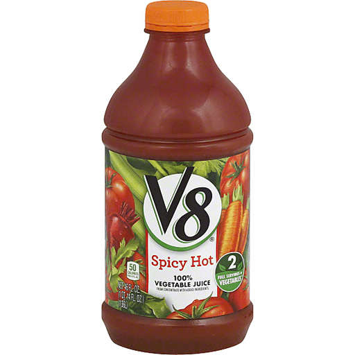 slide 2 of 2, V8 Spicy Hot Vegetable Juice, 46 fl oz