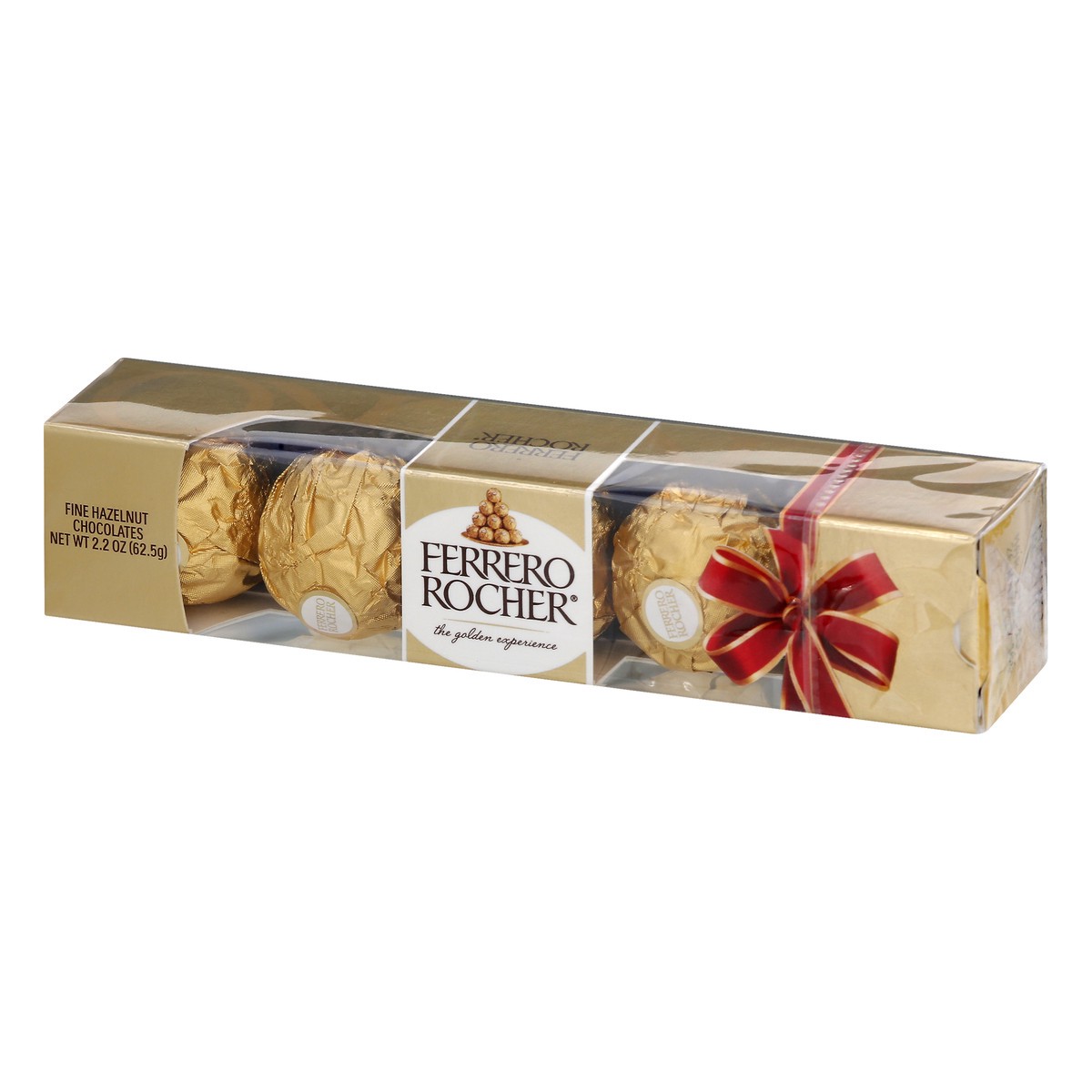 slide 2 of 10, Ferrero Rocher Fine Hazelnut Chocolates, Holiday Gift - 2.2oz/5pc, 2.2 oz