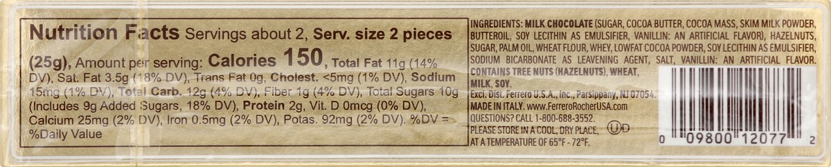 slide 3 of 10, Ferrero Rocher Fine Hazelnut Chocolates, Holiday Gift - 2.2oz/5pc, 2.2 oz