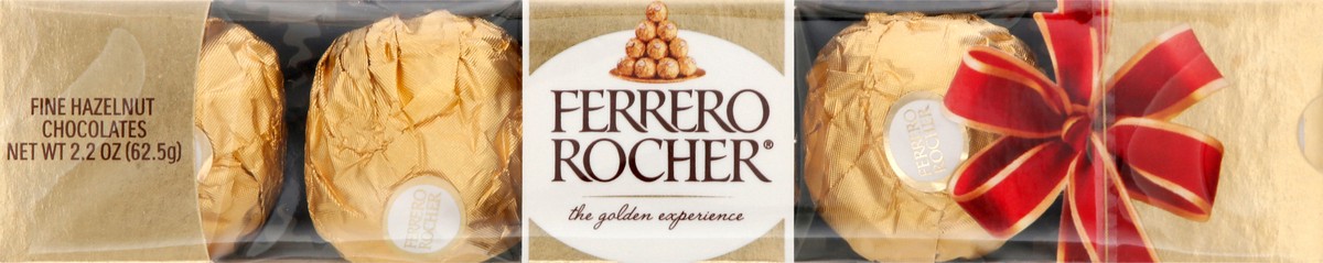 slide 1 of 10, Ferrero Rocher Fine Hazelnut Chocolates, Holiday Gift - 2.2oz/5pc, 2.2 oz