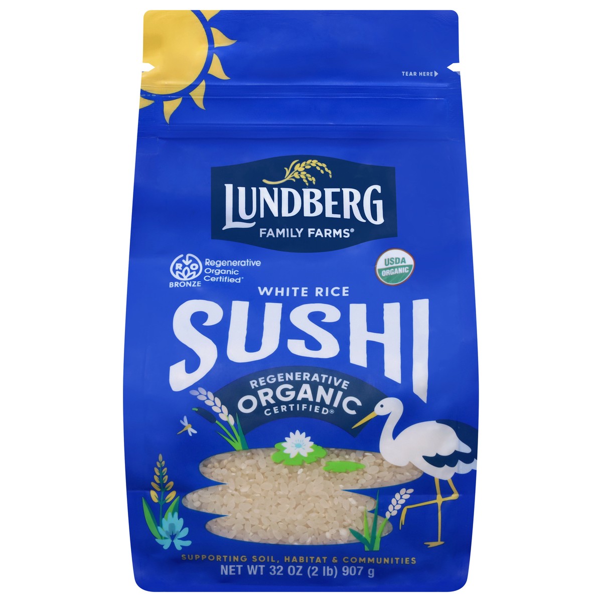slide 1 of 14, Lundberg Family Farms Organic Sushi White Rice 32 oz, 32 oz