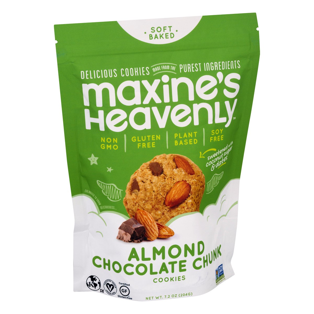 slide 2 of 9, Maxine's Heavenly Maxines Heavenly Almnd Choc Ckies Ogc, 8.75 oz