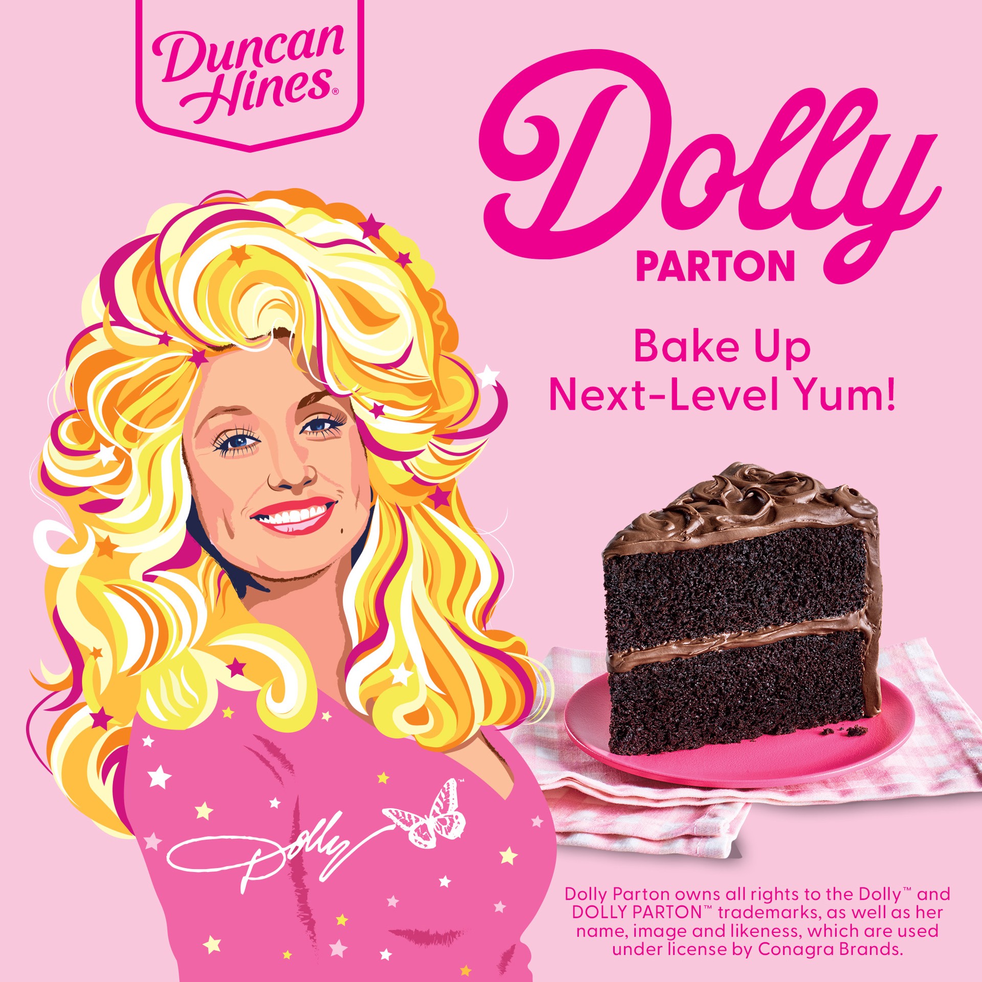 slide 5 of 7, Duncan Hines Cake Mix Dolly Parton Choc - 15.25 oz, 15.25 oz