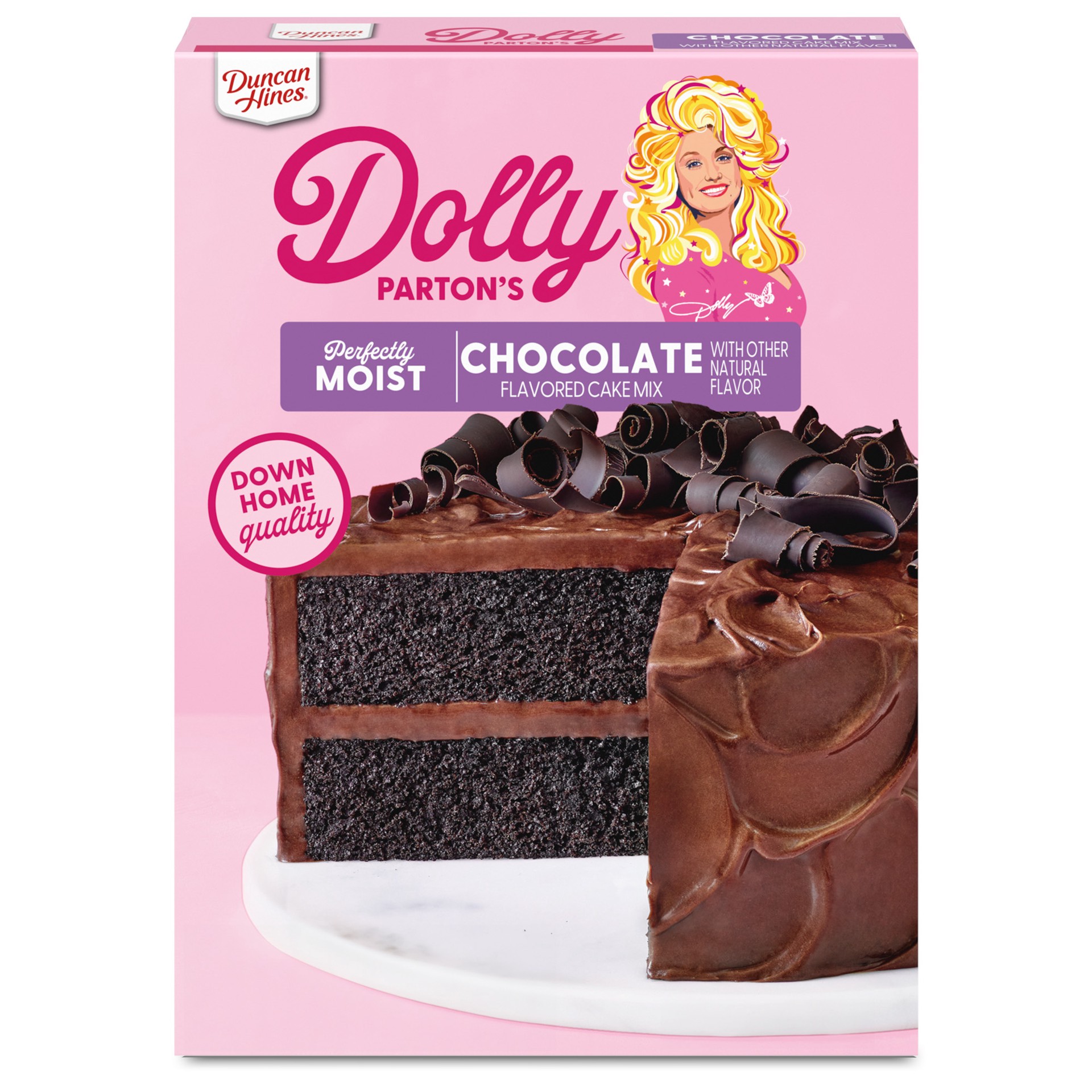 slide 1 of 7, Duncan Hines Cake Mix Dolly Parton Choc - 15.25 oz, 15.25 oz