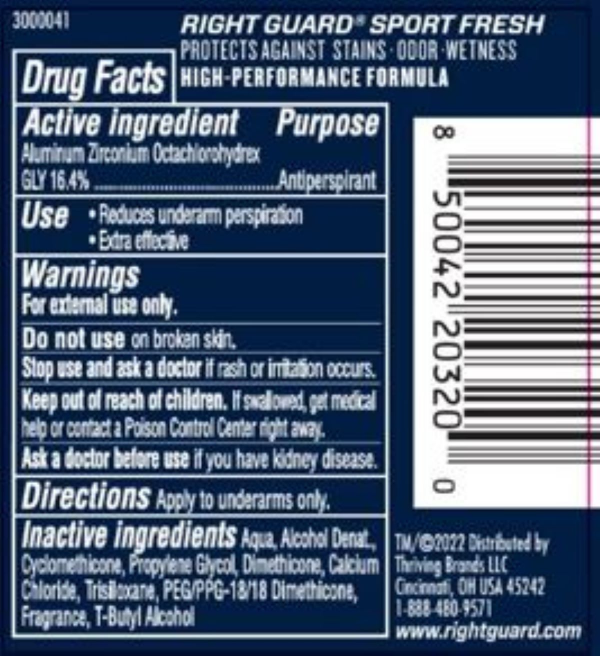 slide 8 of 10, Right Guard Sport Fresh Antiperspirant Clear Gel, 3 oz, 3 oz