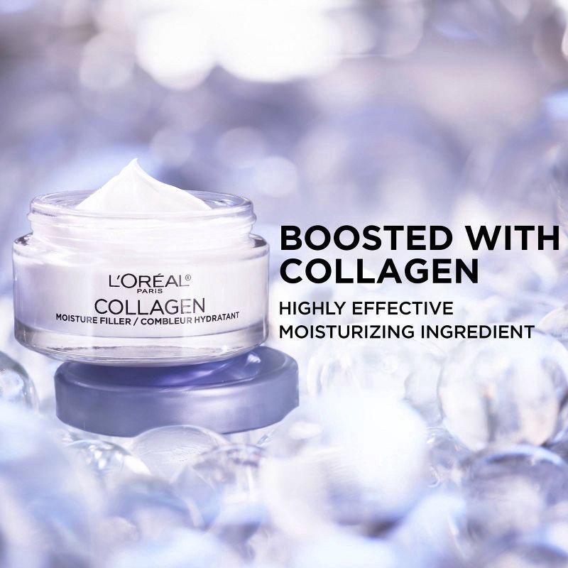 slide 8 of 9, L'Oréal Collagen Moisture Filler Fragrance Free Daily Moisturizer 1.7 oz, 1.7 oz