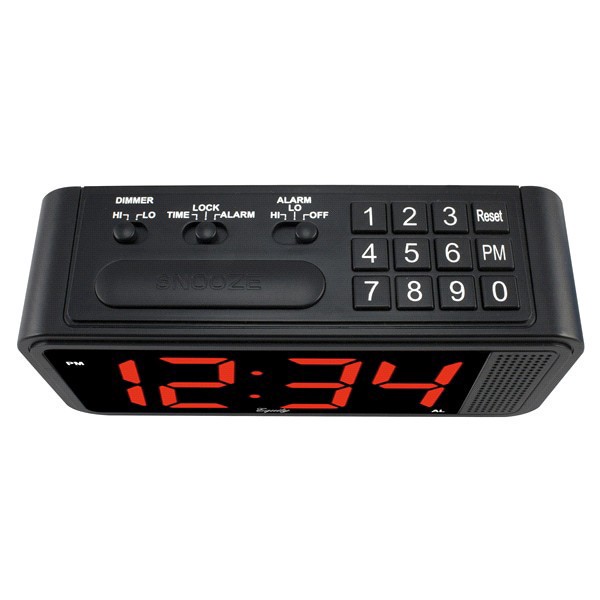 slide 12 of 13, Equity Quick-Set LED Alarm Clock, 1 ct