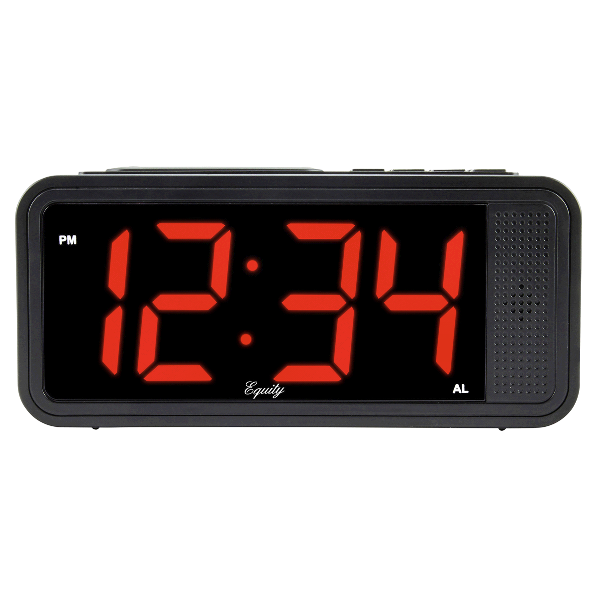 slide 1 of 4, Equity Quick-Set LED Alarm Clock, 1 ct