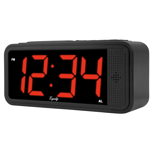 slide 8 of 13, Equity Quick-Set LED Alarm Clock, 1 ct