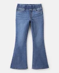 Oshkosh Girls Mid-Rise Denim Pull-On Flare Jeans - Blue Blue 5