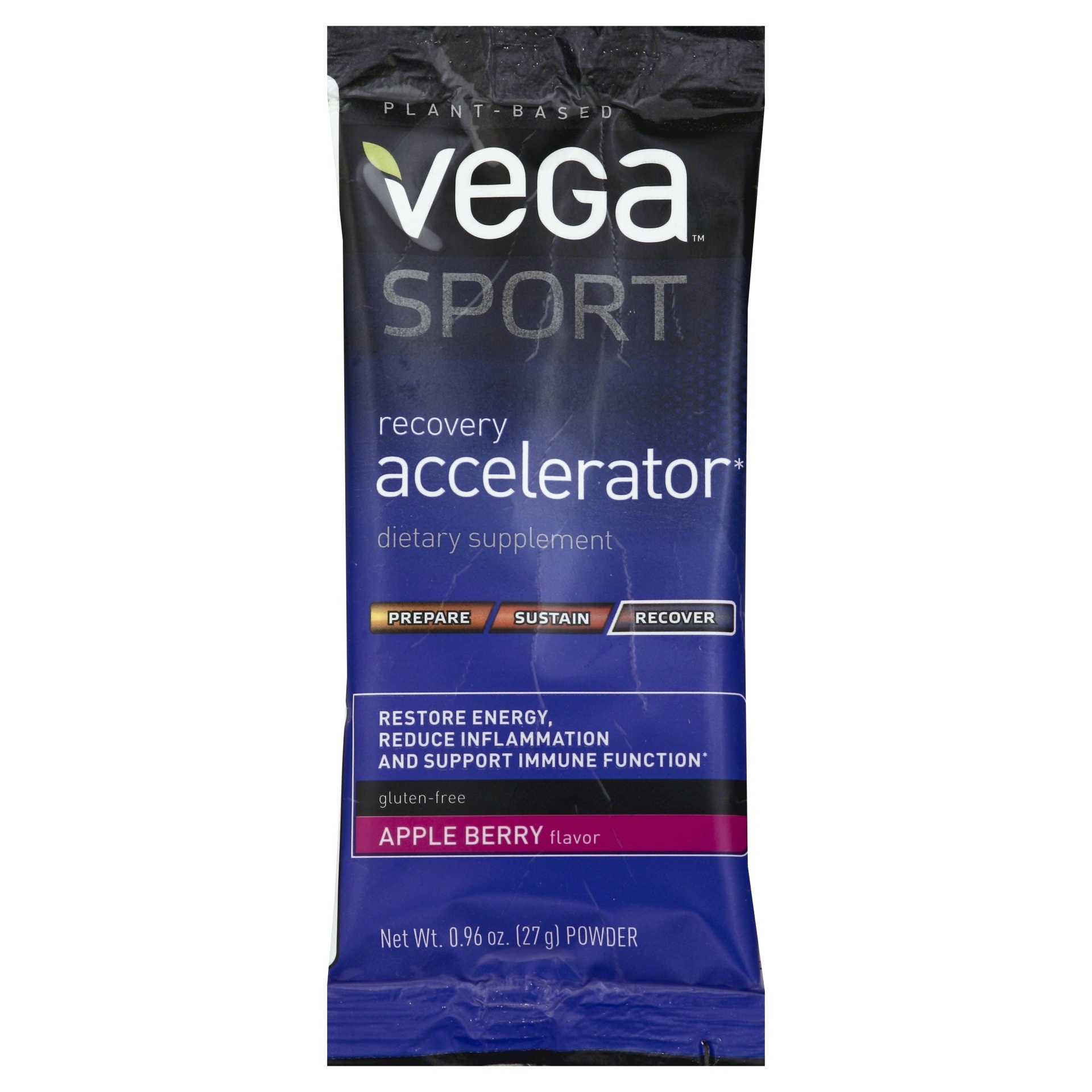 slide 1 of 5, Vega Sport Apple Berry Powder Dietary Supplement, 0.96 oz
