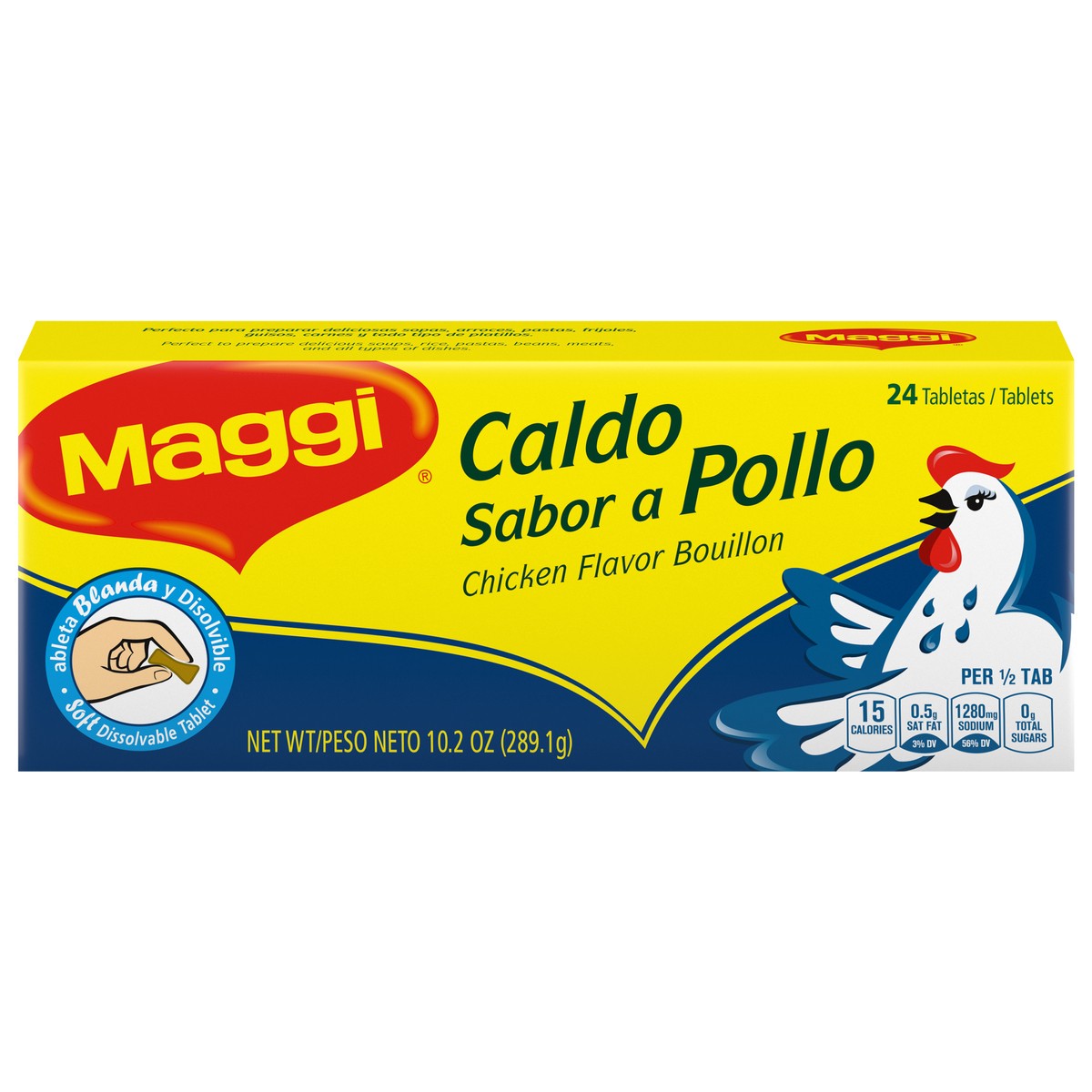 slide 1 of 9, Maggi Chicken Flavor Bouillon 24 ea, 10.2 oz