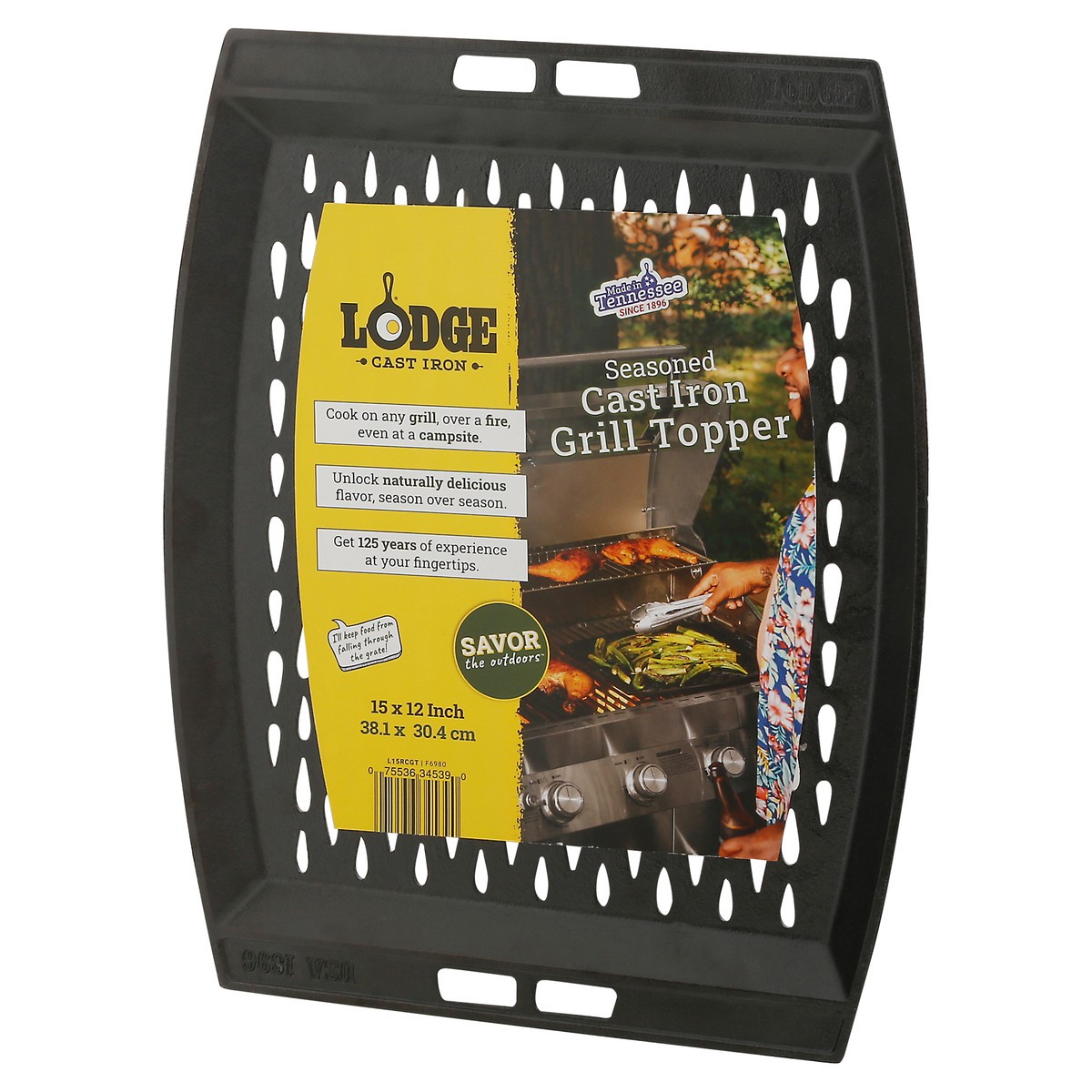 slide 7 of 9, Lodge Cast Iron Seasoned Grill Topper 1 ea, 1 ct