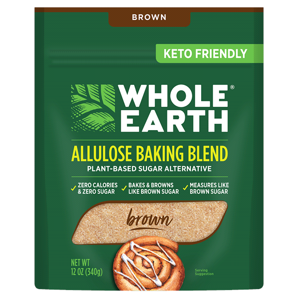 slide 1 of 1, Whole Earth Allulose Brown Baking Blend, 12 oz