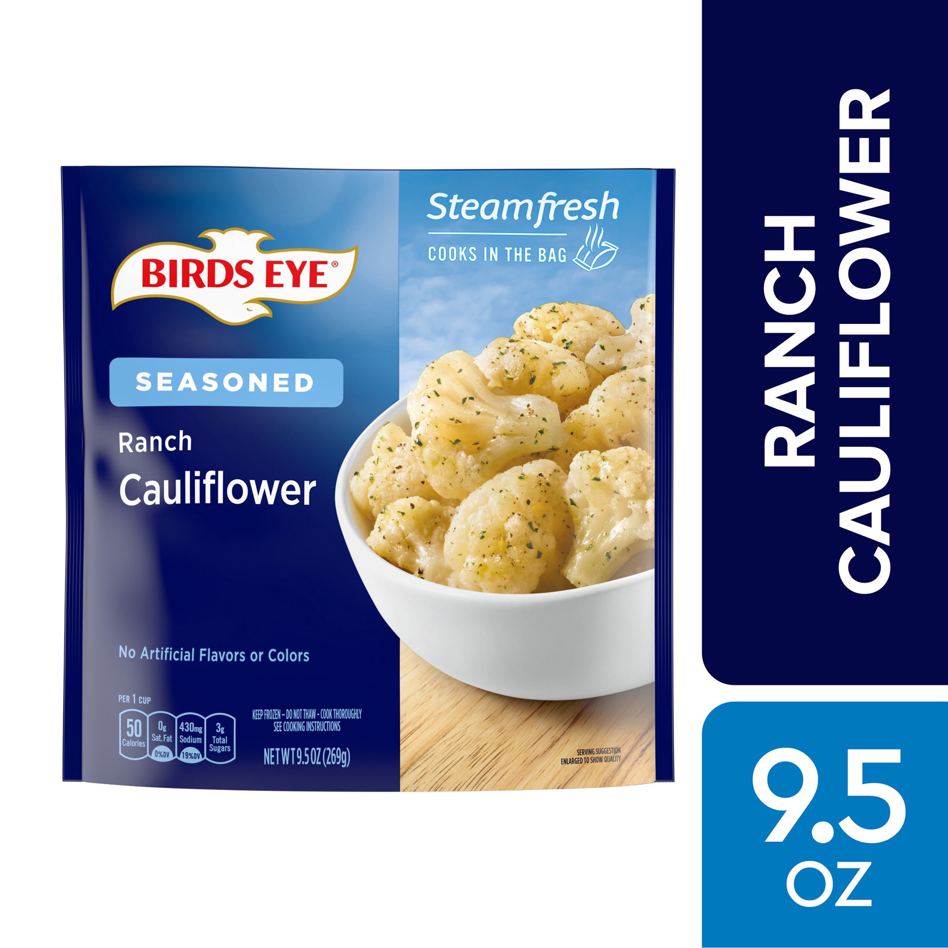 slide 1 of 9, Birds Eye Seasoned Ranch Cauliflower 9.5 oz, 9.5 oz