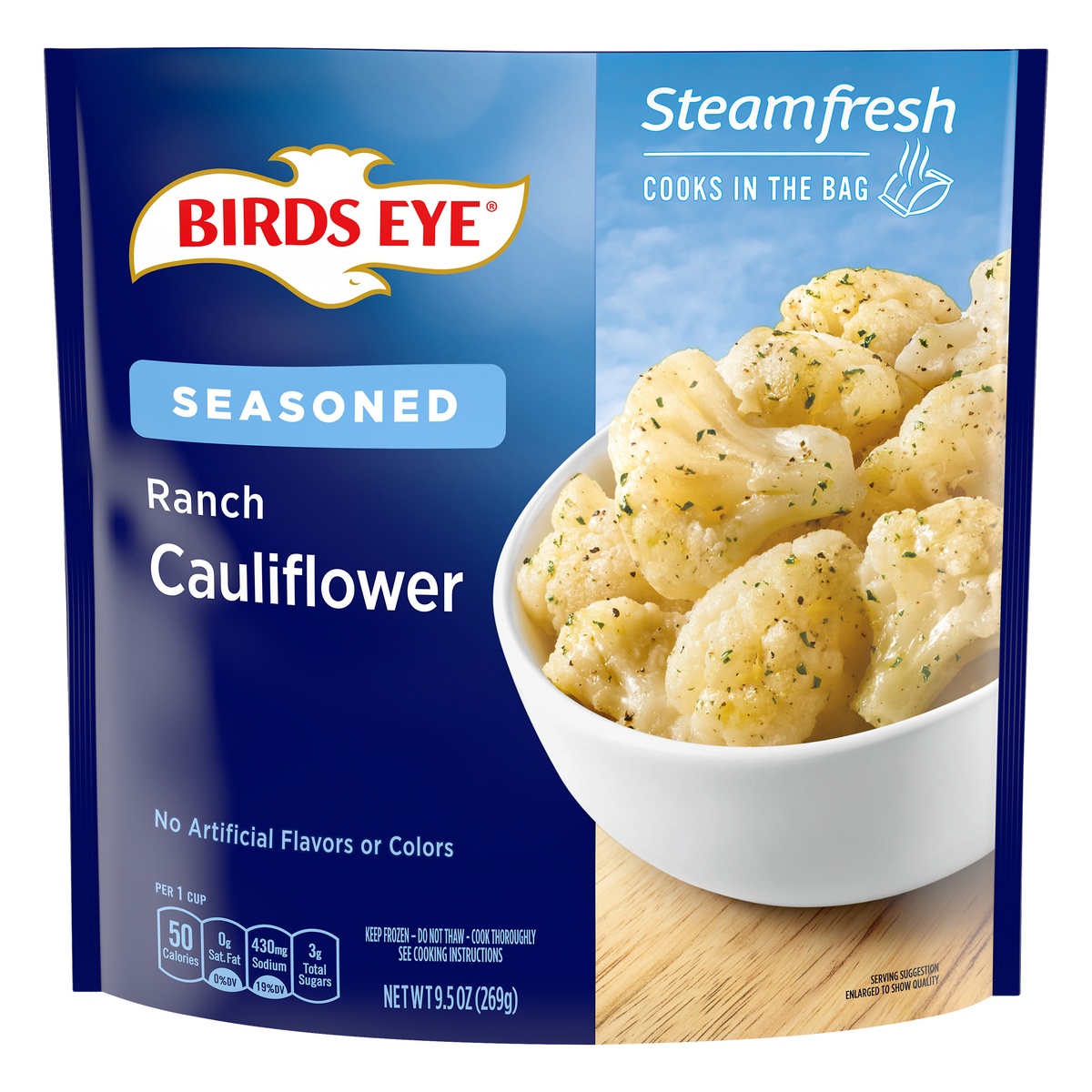 slide 1 of 1, Birds Eye Steamfresh Flavor Full Ranch Cauliflower, 9.5 oz