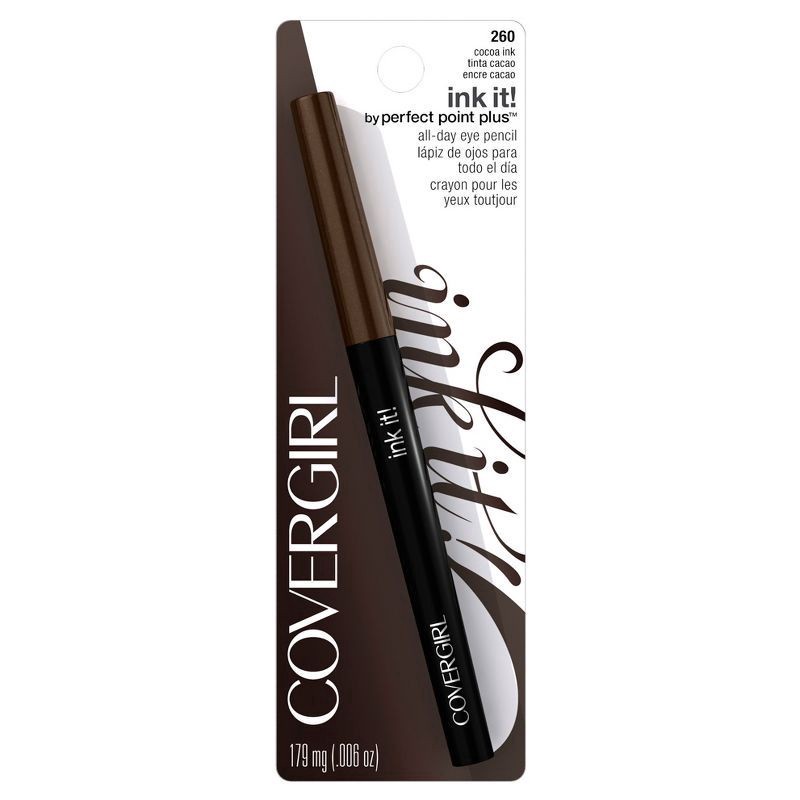 slide 2 of 4, Covergirl Ink It! Pencil Eyeliner Cocoa Ink, 1 ct