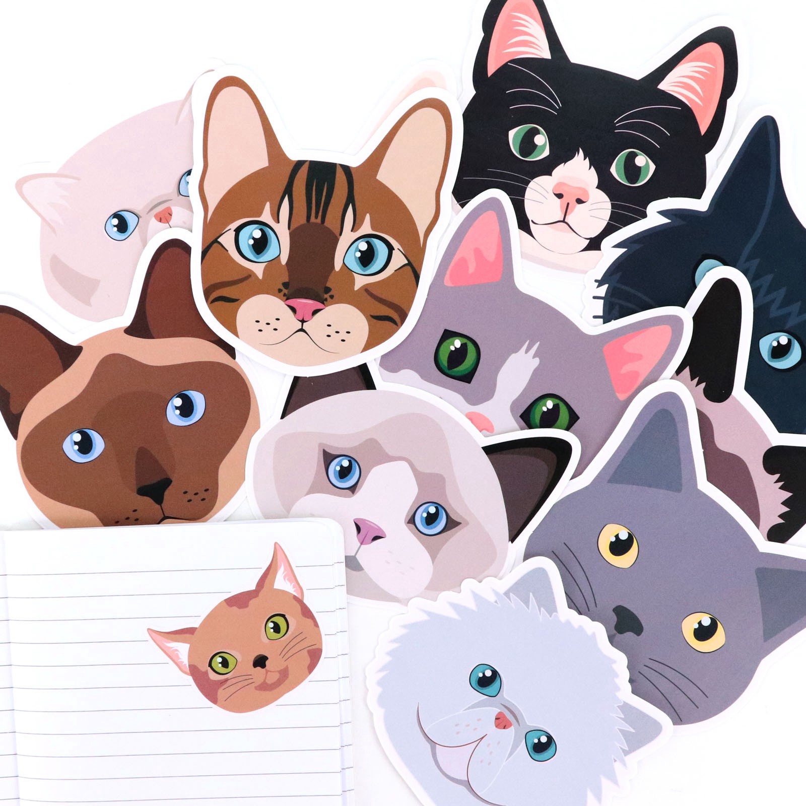 slide 3 of 4, Cats Vinyl Die Cut Stickers By Recollections, 1 ct