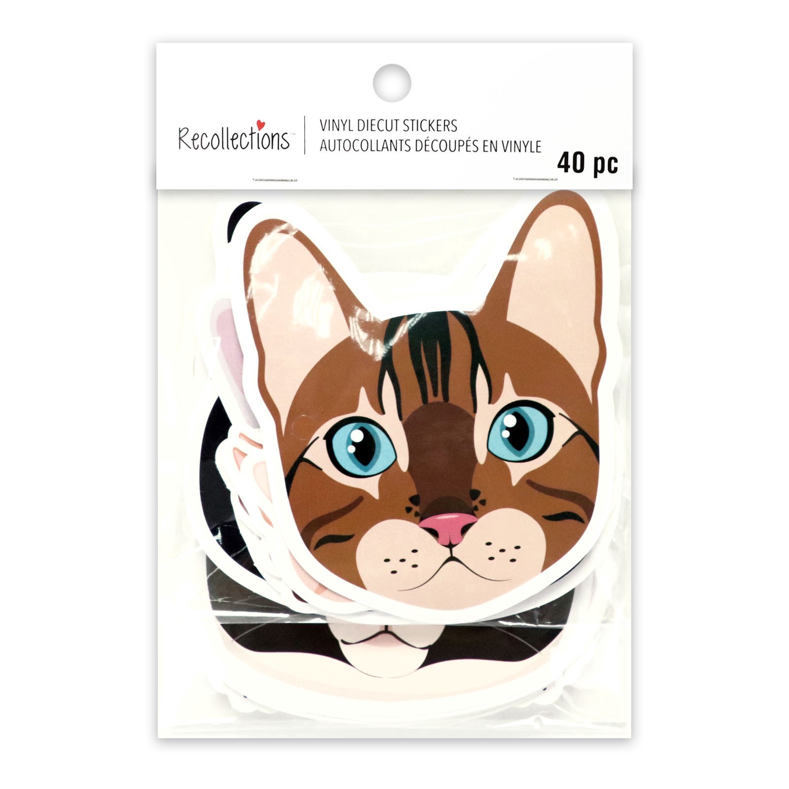 slide 4 of 4, Cats Vinyl Die Cut Stickers By Recollections, 1 ct