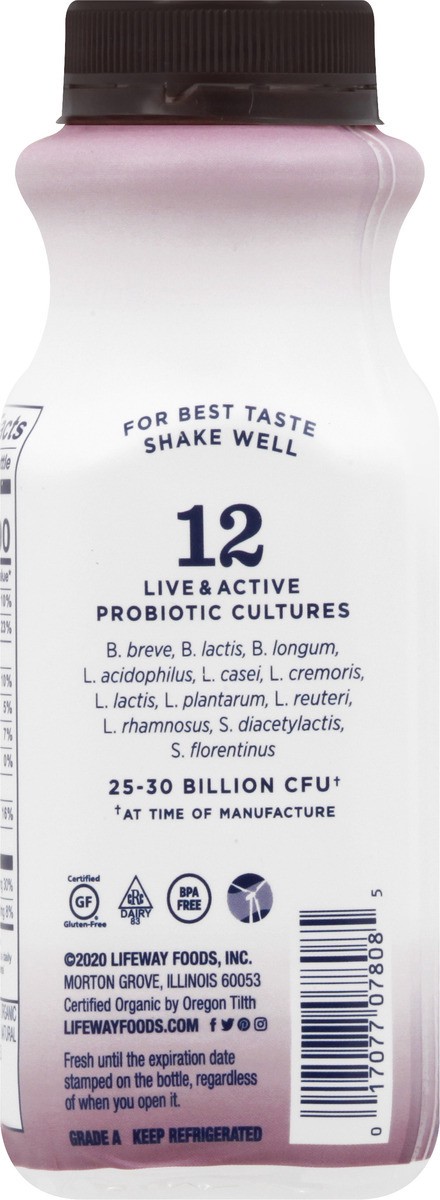 slide 10 of 10, Lifeway Organic Vanilla Kefir, 8 oz