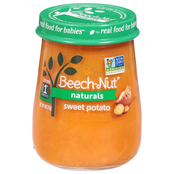 slide 1 of 13, Beech-Nut Naturals Stage 1 (4+ months) Sweet Potato 4 oz, 4 oz