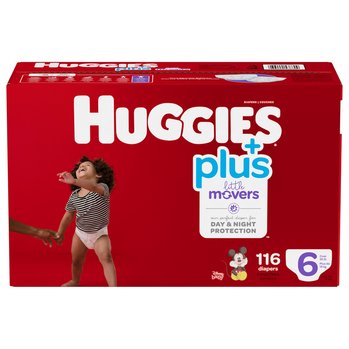 Huggies Little Movers. Diapers, Disney Baby, 6 (Over 35 lb) - 16 diapers