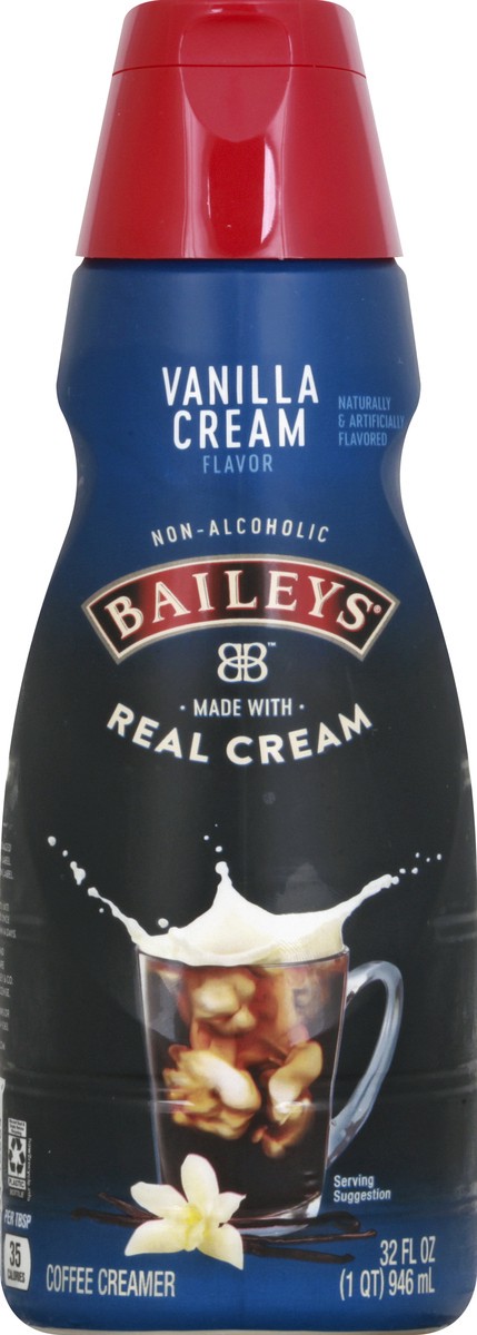 slide 9 of 10, Bailey's Vanilla Cream Flavor Coffee Creamer 32 oz, 32 oz