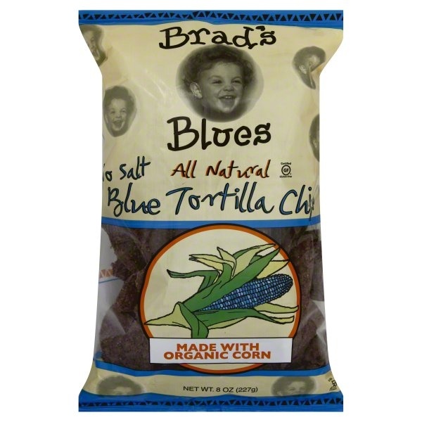 slide 1 of 5, Brad's Blues Natural Blue Chip No Salt, 8 oz