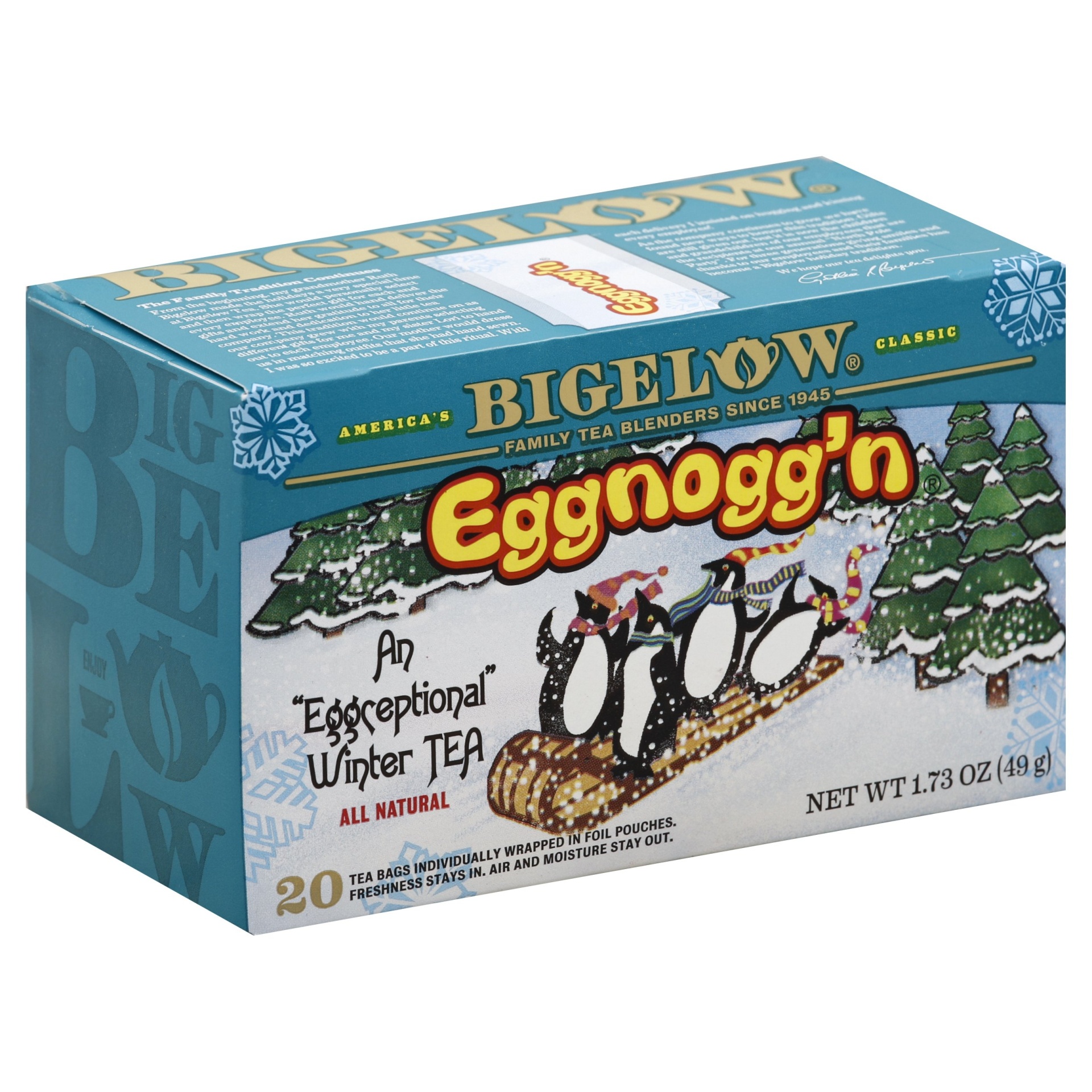 slide 1 of 7, Bigelow Tea Eggnogg N 20 Tea Bags, 20 ct