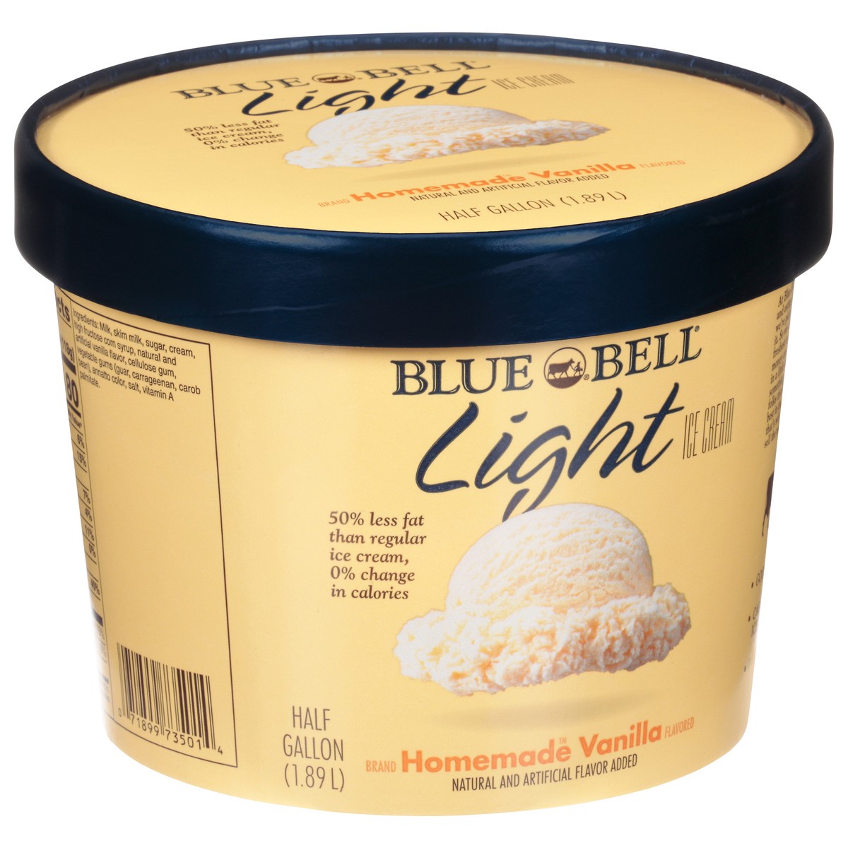 slide 2 of 9, Blue Bell Light Ice Cream, 1/2 gal