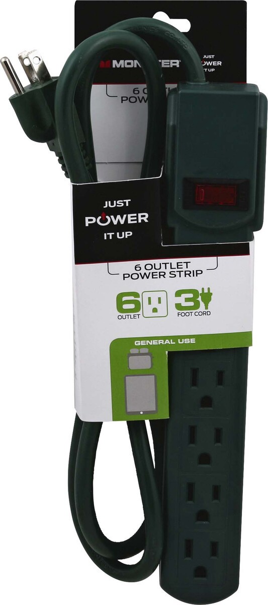 slide 1 of 7, Monster Power Strip 1 ea, 1 ct