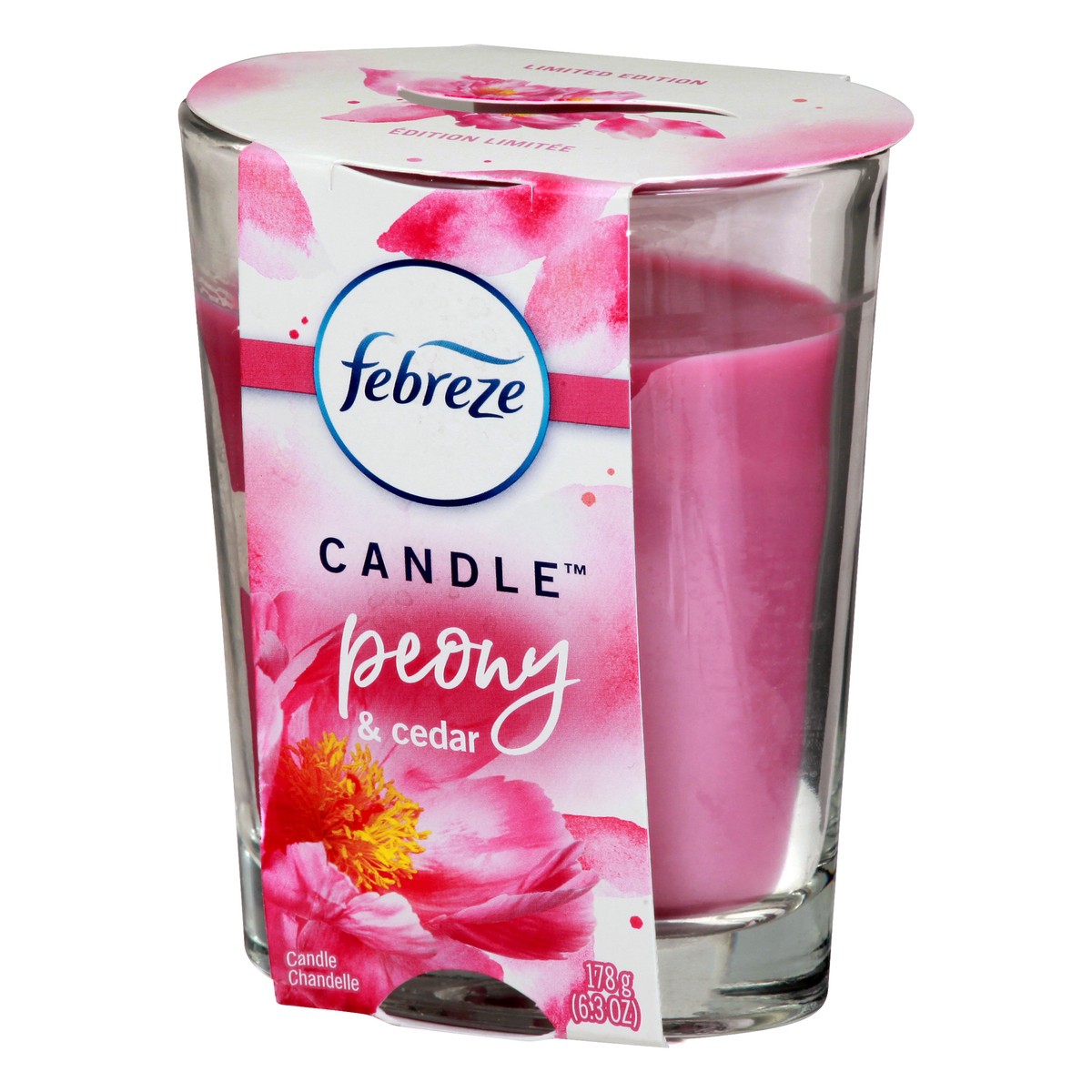 slide 2 of 11, Febreze Peony & Cedar Candle 6.3 ea, 6.30 ct