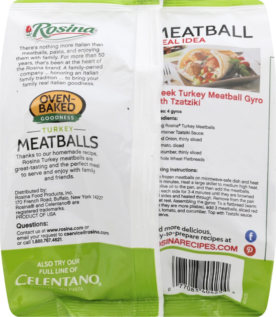 slide 8 of 9, Rosina Turkey Meatballs 12 oz, 12 oz