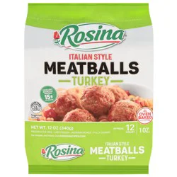 Rosina Italian Style Turkey Meatballs 12 oz