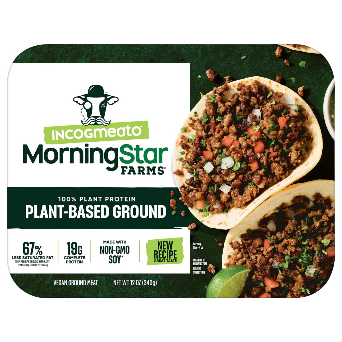 slide 1 of 5, MorningStar Farms Incogmeato Original Vegan Ground Beef, 12 oz