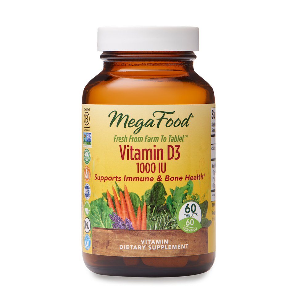 slide 1 of 1, MegaFood Vitamin D3 Tablets, 1 ct