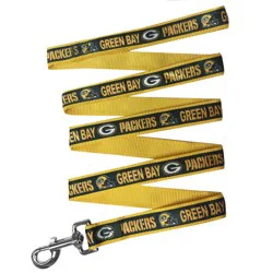 Pets First Green Bay Packers Satin Dog Leash, Large, 6 ft.