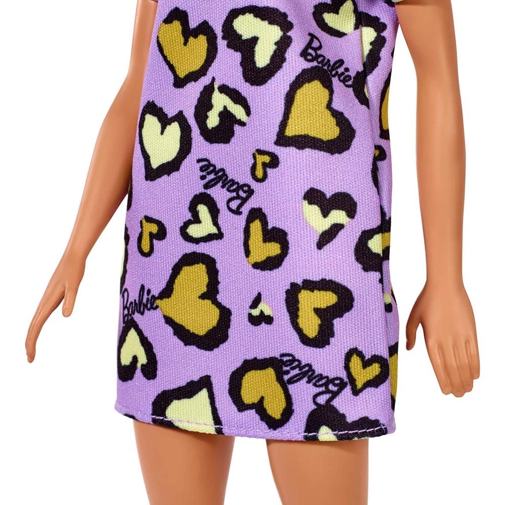 slide 6 of 6, Mattel Barbie Heart-Print Dress & Sneakers Blonde Doll, 1 ct