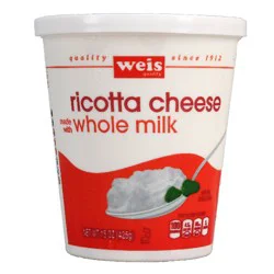 Weis Quality Whole Milk Ricotta Cheese