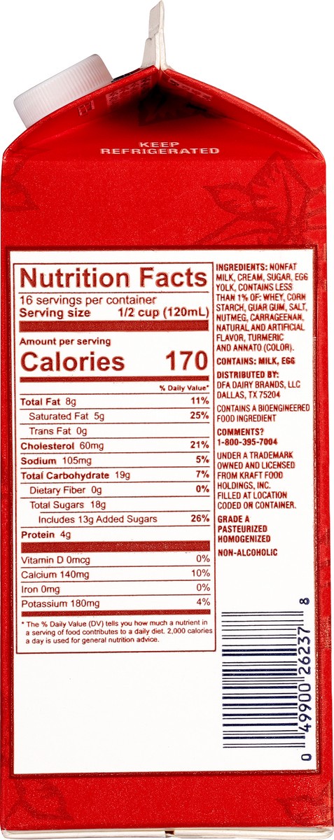 slide 3 of 14, Knudsen Egg Nog, 64 oz