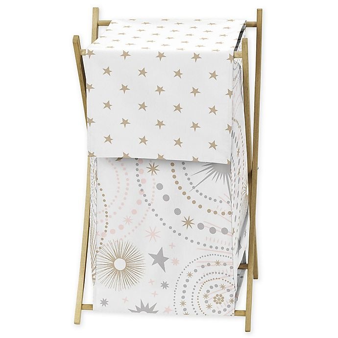 slide 1 of 1, Sweet Jojo Designs Celestial Laundry Hamper - Pink/Gold, 1 ct