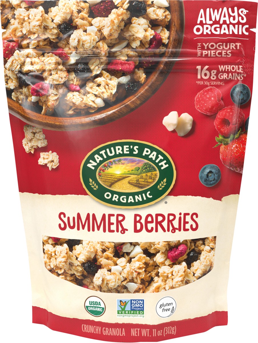 slide 2 of 3, Nature's Path Organic Summer Berries Gluten Free Granola 11oz Pouch, 11 oz